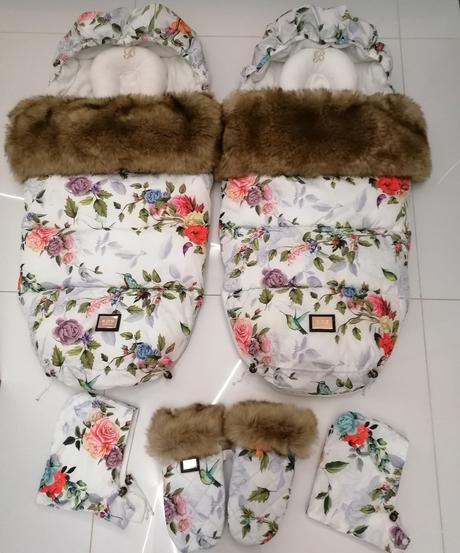 2 bjallra fusaky + rukavice, 