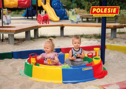 Polesie detské pieskovisko s vodnou priekopou, 