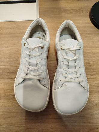 Shapen barefoot tenisky feelin chic white leather, 41