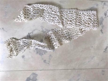 Drobná príprava/zbytky cvernovej čipky,