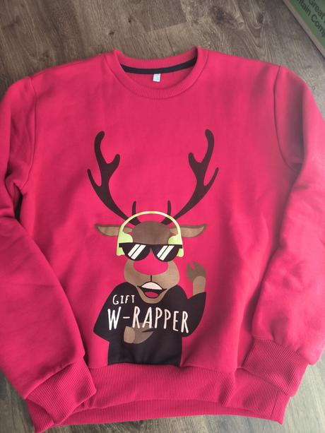 Vianočná hrubšia mikina / tričko, idexe,164