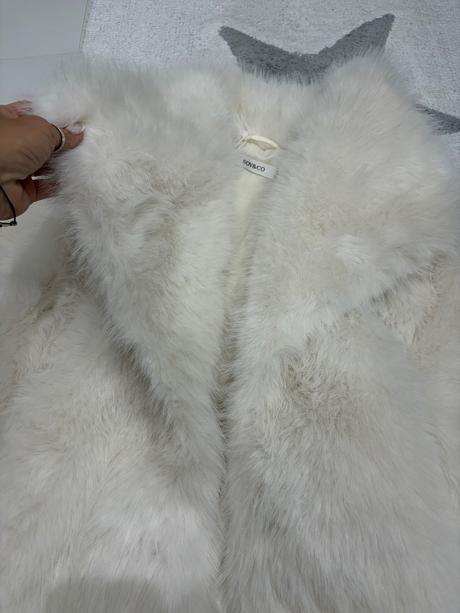 Biely kožuch s/m, m / s