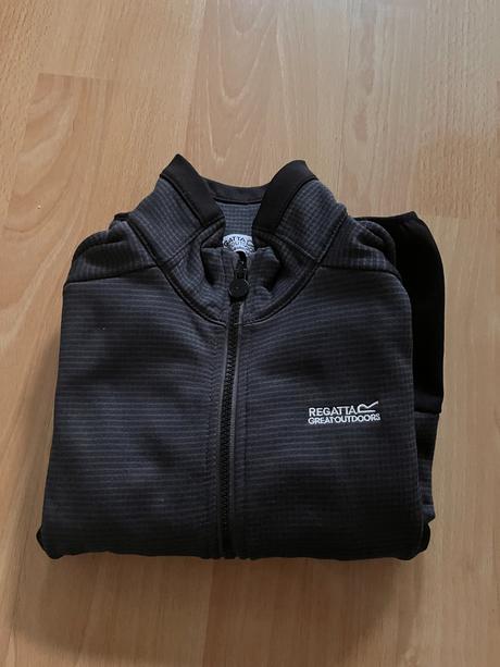 Čierna športová mikina na zips regatta great outdo, regatta,128