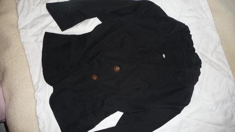 Sako s nafúknutým golierom, s