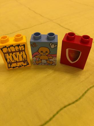 3x kocka s potlacou, 