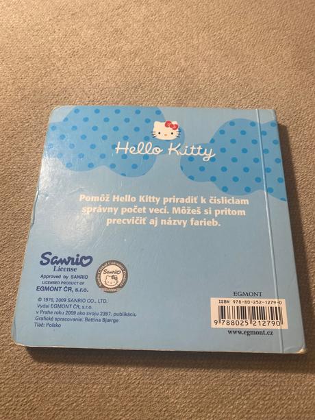 Krásne leporelo hello kitty farby a číslo,