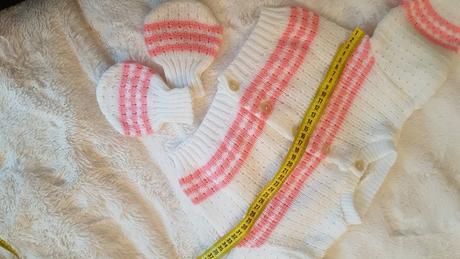 Retro ružový svetrik, 68