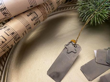 Kovové štítky so srdiečkom ib laursen - 4 ks sada,