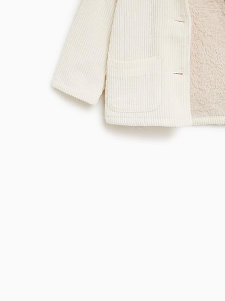 Menčestrový kabát zara, zara,104