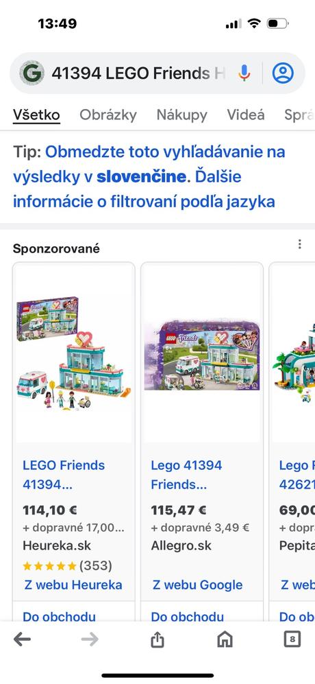 Nové neotvorené lego friends 41394, 
