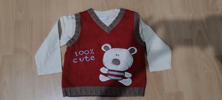 Tričko s vestou ako komplet, f&f,80