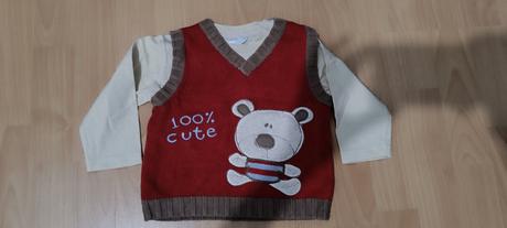 Tričko s vestou ako komplet, f&f,80