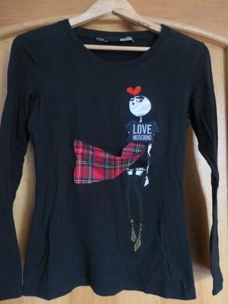 Love moschino original bavlneny natelnik/tricko m, moschino,m