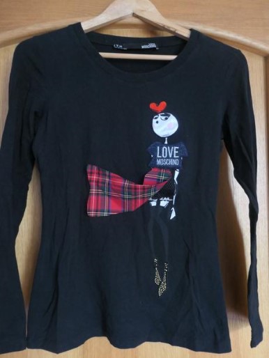 Love moschino original bavlneny natelnik/tricko m, moschino,m