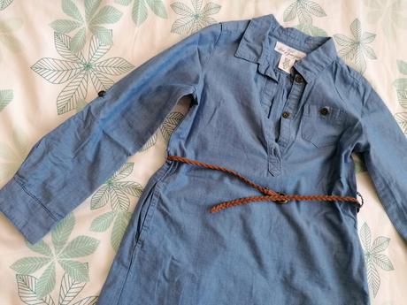 Riflové šaty, h&m,122