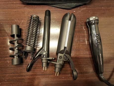 Žehlička na vlasy- set remington, 