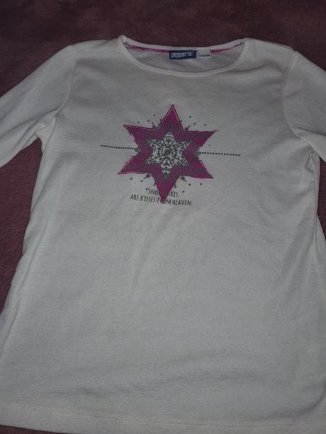 Biele teplé kvalitné tričko, pepperts,134