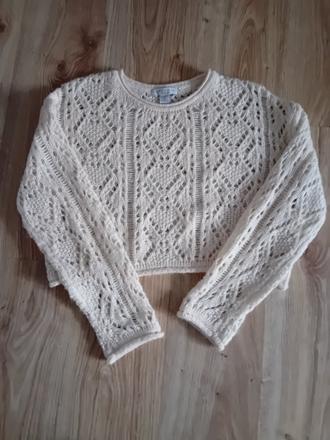 Krátky oversize sveter, amisu,s