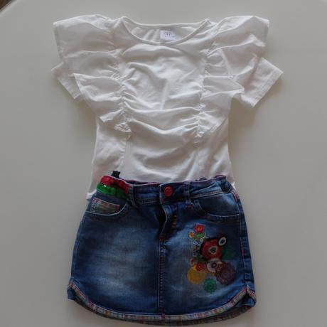 Tričko s volánmi- body 128, zara,128