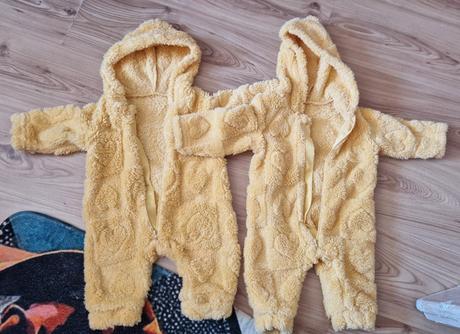 Fleecové overáliky aj pre dvojičky 6-9m, 74