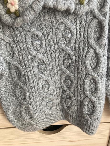 Teplý sveter zara s výšivkou, zara,104