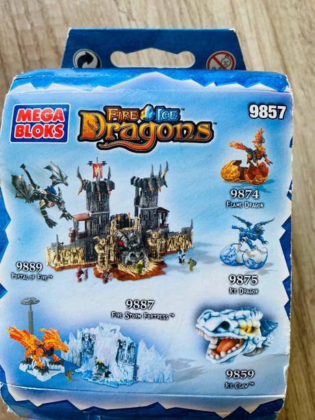 Megabloks-fire & ice dragons-stavebnica,
