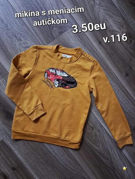 Mikina s meniacim autíčkom, 116