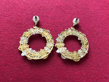 Nausnice s kamienkami,priemer 6 cm,