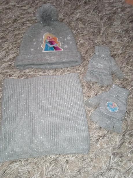 Čiapka +nakrčnik+rukavice - 54, disney,54