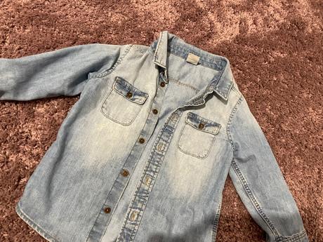 Riflová košeľa, h&m,92