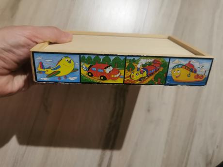 Drevené puzzle v krabičke, 
