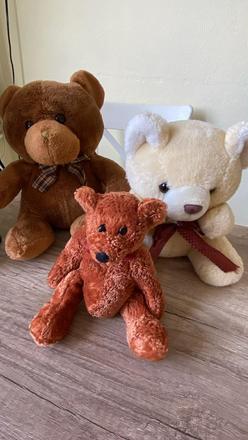 Rodinka mackov vintage dekorácia, 