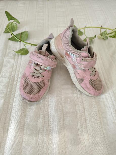 Ružové tenisky/ bledoruzové tenisky suchý zips, d.d.step,29