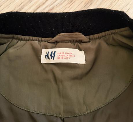 Prechodná bunda h&m 110 na 4-5 rokov, h&m,110