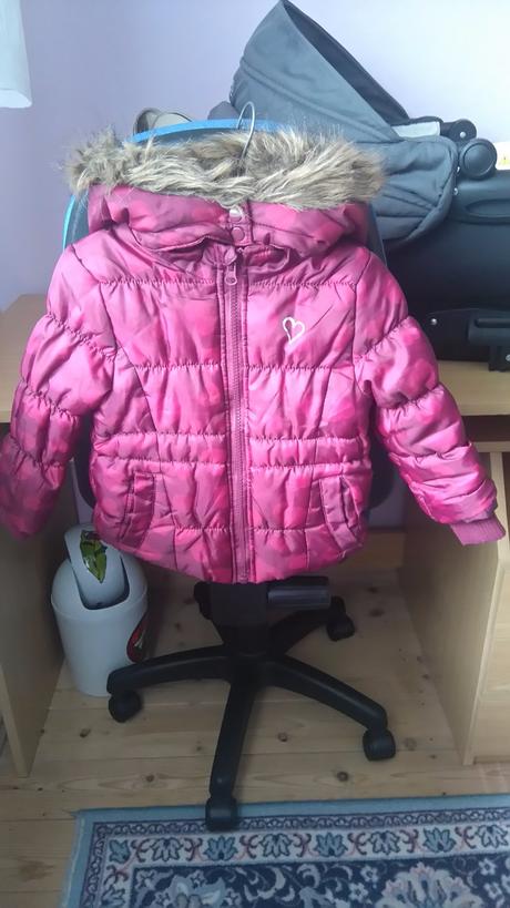 Dievčenská zimná bunda lupilu + čiapka, lupilu,92