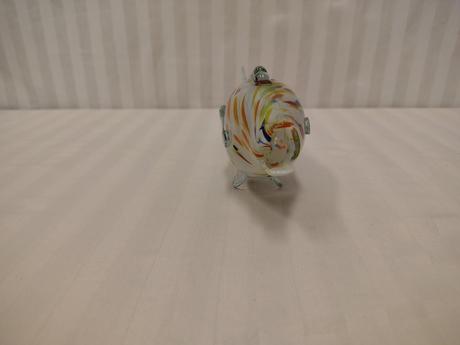 Zb. retro set umelecké sklenené ryby tutti frutti,