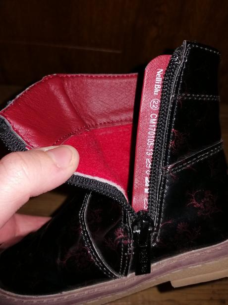 Bordové lakové čižmičky, nelli blu,22