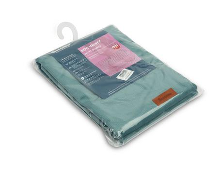 Sensillo zamatová detská deka smaragdová 75x100cm,