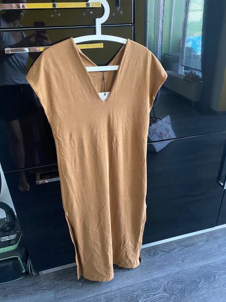 Šaty bavlnene zara, s