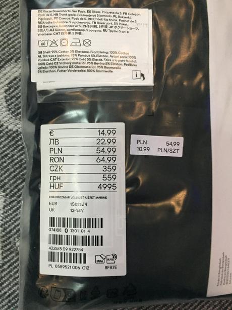 Chlapcenske boxerky 5ks balenie, h&m,158 / 164 / 170