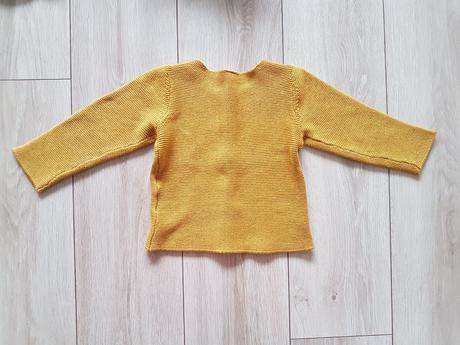 H&m pletený sveter - horčicový, h&m,92