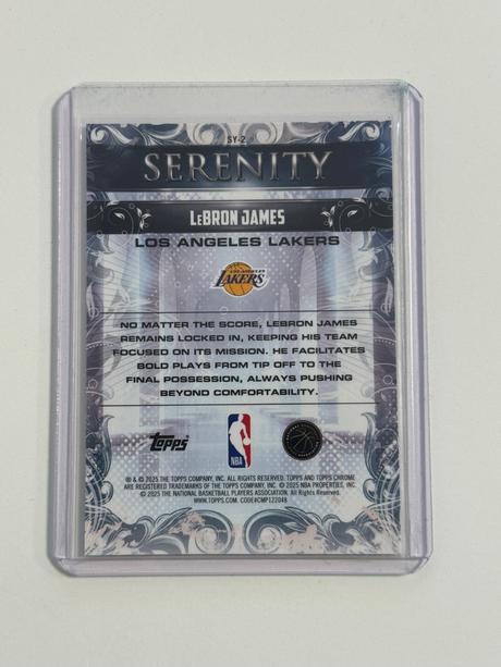 Kartička lebron james, 