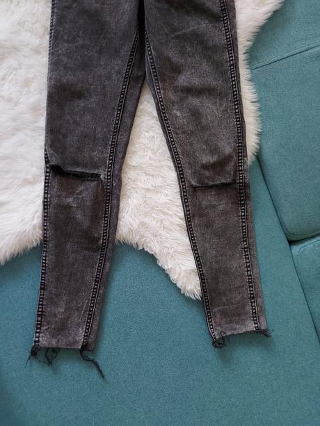 Skinny s vysokým pásom, denim,xs