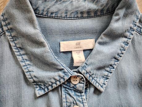 Riflová košeľa h&m, h&m,38