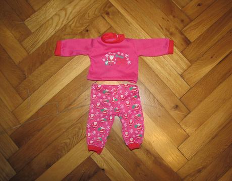 Vianočné oblečenie pre bábiku, 