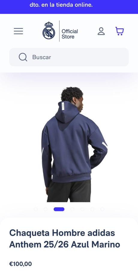 Pánska bunda adidas zne - orig (real madrid),veľ.l, adidas,l