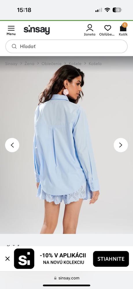 Sinsay blúzka s čipkou xxl, sinsay,xxl