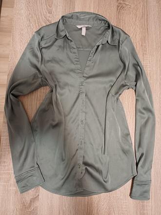 Khaki blúzka, h&m,s