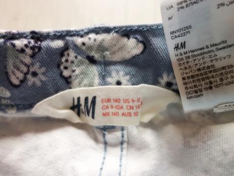 Riflové kraťasky h&m, h&m,140