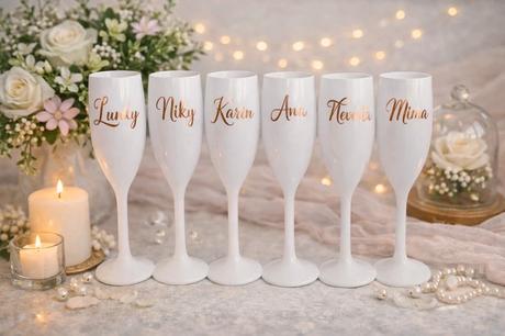 Svadobné poháre s vlastným textom, 